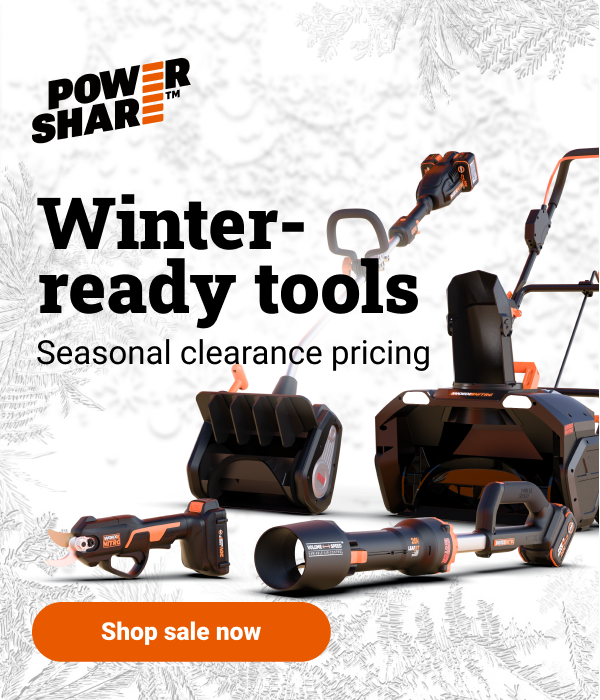 Winter-ready tools, seasonal clearance pricing. Shop sale now.